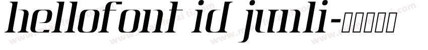 HelloFont ID junLi字体转换